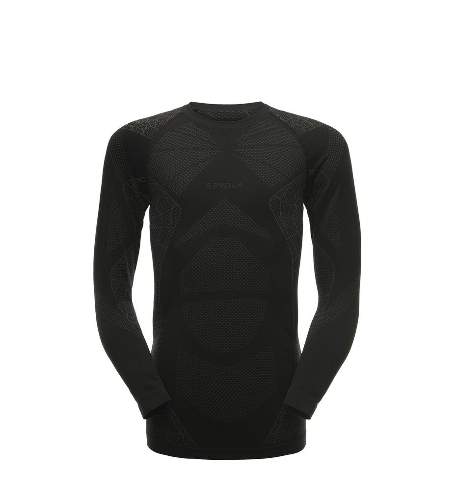 Captain baselayer fra Spyder i sort/grå