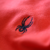 Spyder brodering i kontrastfarve - rød polo fra Spyder