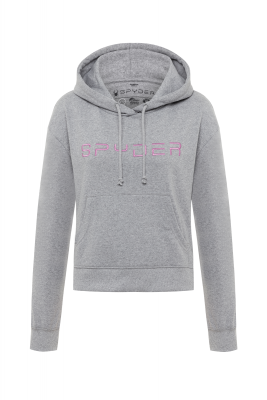 Grå hoody trøje fra Spyder i kort design
