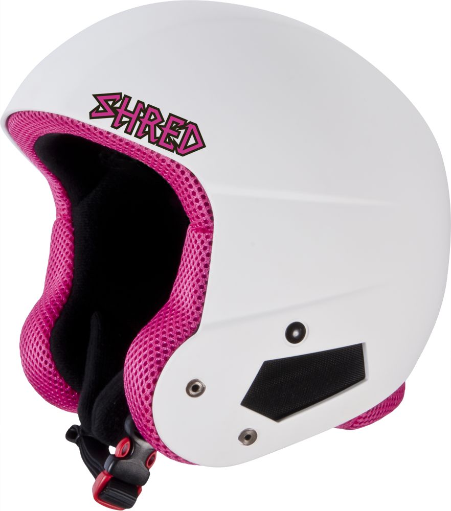 BRAIN BUCKET WHITE PINK skihjelm - børneskihjelm - skihjelm til piger