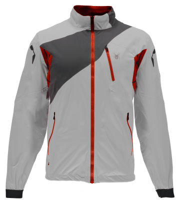 ARAMIS WB SHELL JAKKE - LIGHT GREY - Grå løbejakketil herrer fra Spyder