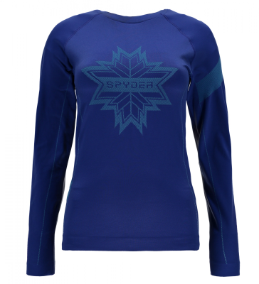 Spyder skiundertrøje Damer - CREST TOP - BLING BLÅ