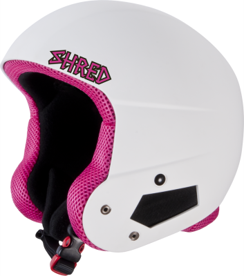 BRAIN BUCKET WHITE PINK skihjelm