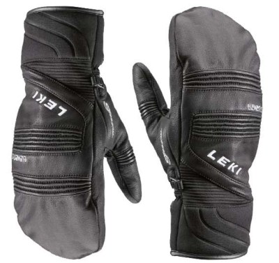 Platinum mitten i sort Leki skihandsker