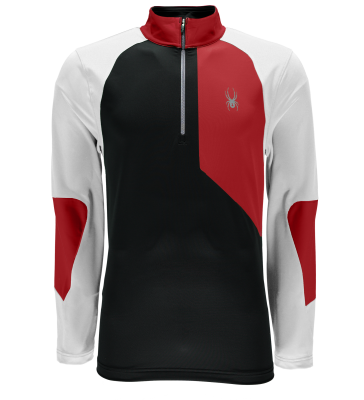 CHARGER THERMASTRETCH T-NECK - SORT/HVID Spyder skitrøje til herrer