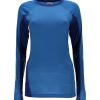 Merino uld skiundertrøje til damer fra Spdyer W HURON CREW BASELAYER TOP - BLÅ