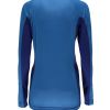 W HURON CREW BASELAYER TOP - BLÅ Merino uld skiundertrøje til damer fra Spdyer