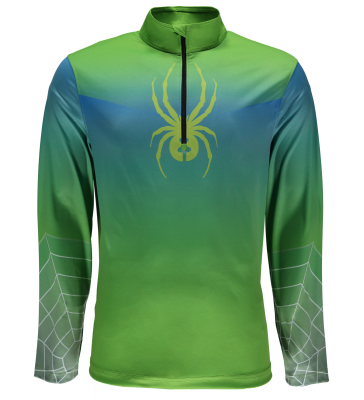 LIMITLESS DRY WEB T-NECK - GRØN/WEB Spyder skitrøje herrer