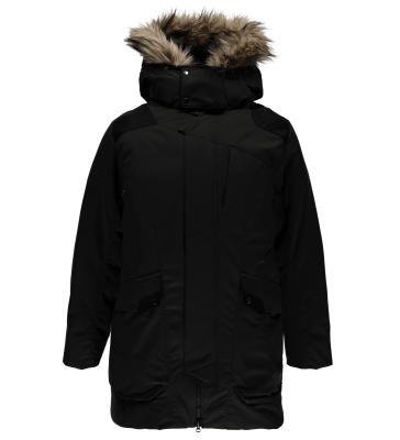 Vinterjakke Spyder sort DECK PARKA FAUX FUR