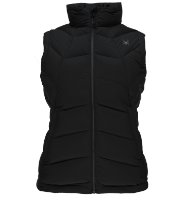 Dunvest i sort fra Spyder til damer - GEARED SYNTH. DOWN VEST - SORT