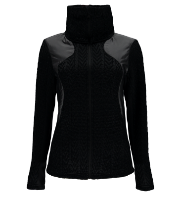 Dame sweater fra Spyder i sort til damer - LOLO FULL ZIP MID WT CORE STRIK