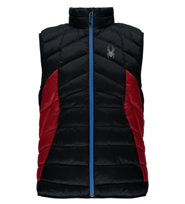 Spyder vest til herrer GEARED SYNTHETIC DOWN VEST - SORT