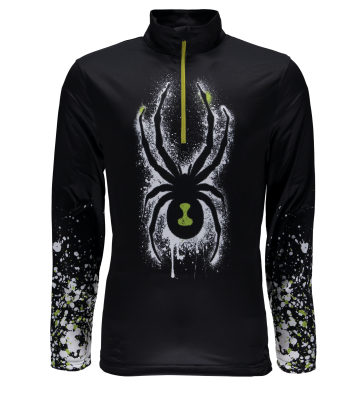 Spyder skitrøje til herrer LIMITLESS DRY WEB T-NECK - SORT/EDDERKOP