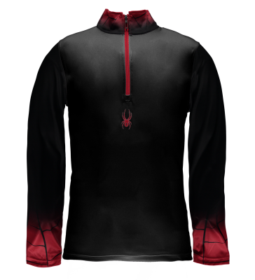 LINEAR DRY W.E.B. T-NECK SORT Spyder skitrøje til herrer