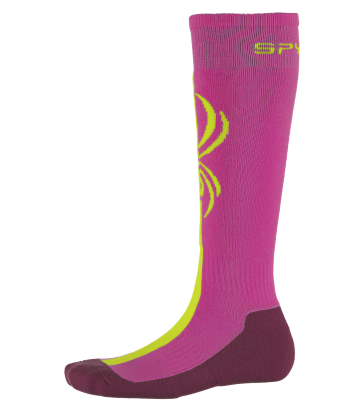 Varme pige skistrømper med uld - Skisokker fra Spyder til piger - GIRLS SWERVE SOCK