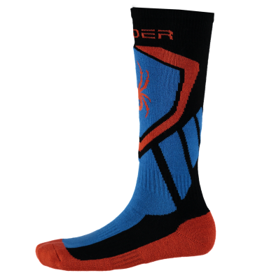 BOY´S VENTURE SOCK SORT/BLÅ - Drenge skistrømper fra Spyder - skisokker varme