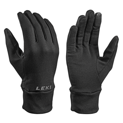 Skiinderhandske med touch - INDERHANDSKE M. TOUCH - SORT Leki